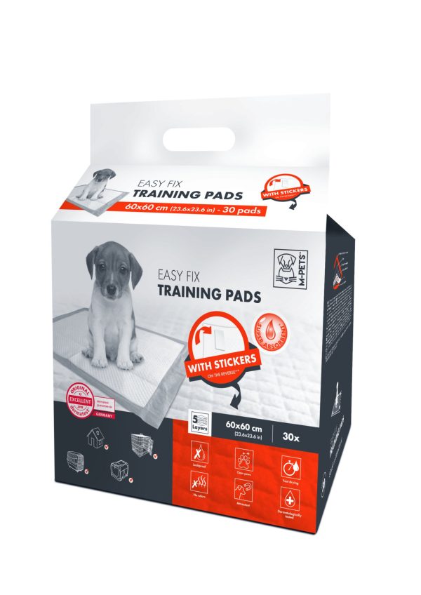 10163201 M PETS EASY FIX Puppy Training Pads 60x60 30pcs scaled 1