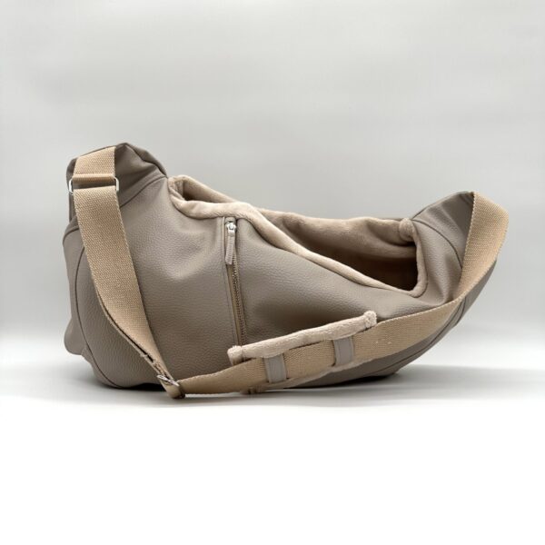 Hondentas Beige Leer - Afbeelding 4