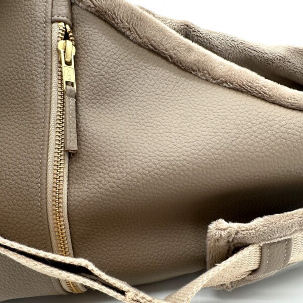 Hondentas Beige Leer - Afbeelding 3