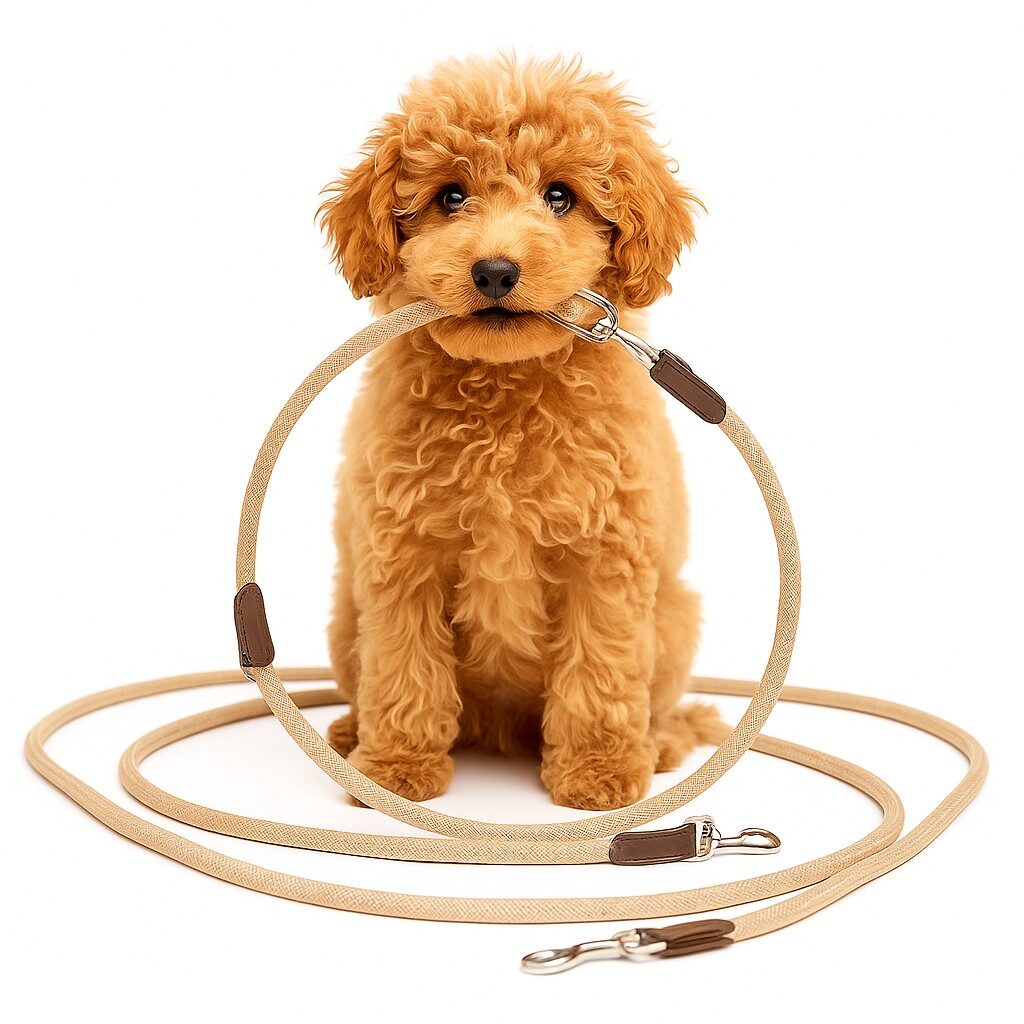 Handsfree Hondenriem Beige 4 Handsfree Hondenriem Beige - Afbeelding 4