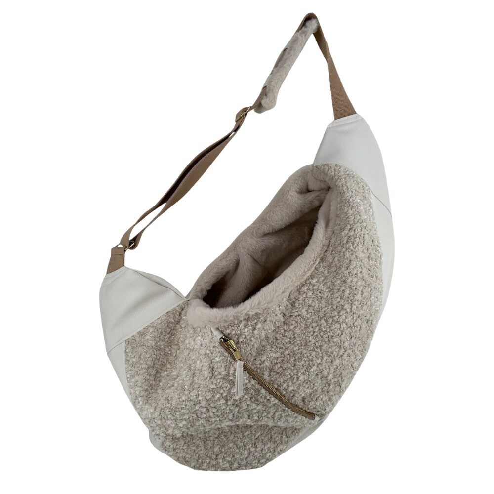 Draagzak Hond Curl Ecru 2 Draagzak Hond Curl Ecru - Afbeelding 2