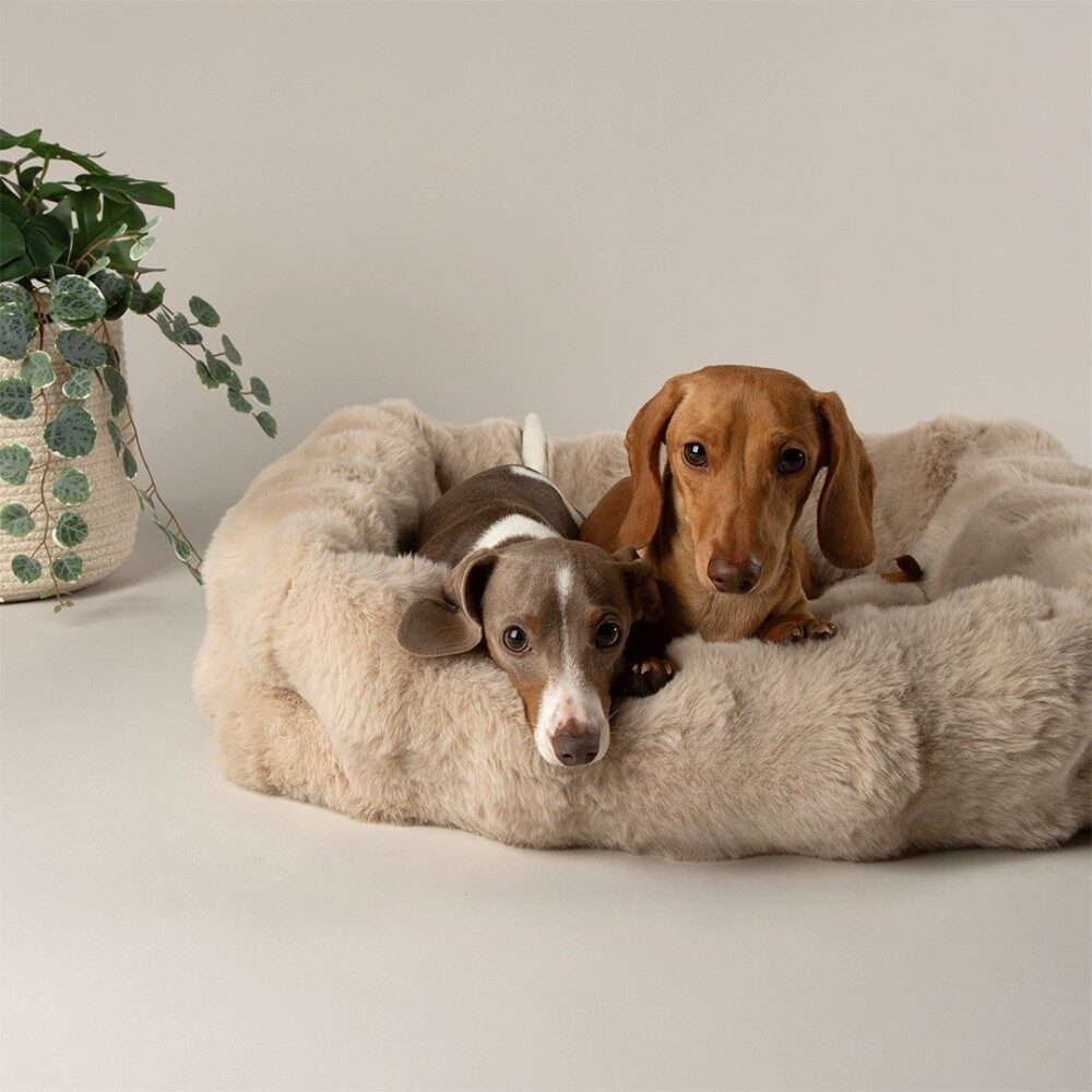 Fluffy Hondenmand Beige 2 Fluffy Hondenmand Beige - Afbeelding 2