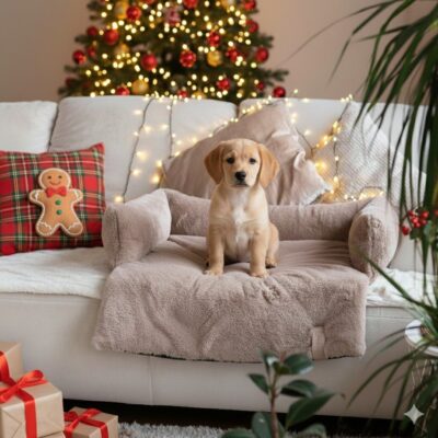 hondendeken bank taupe