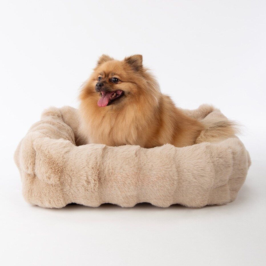 Fluffy Hondenmand Beige 6 Fluffy Hondenmand Beige - Afbeelding 6