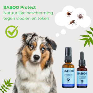 Natuurlijke Vlooienspray Hond - 100% Gifvrij - BABOO Protect