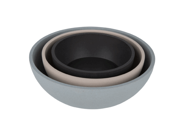 Voerbak BAMBOO Donkergrijs