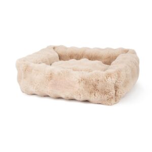 Fluffy Hondenmand Beige