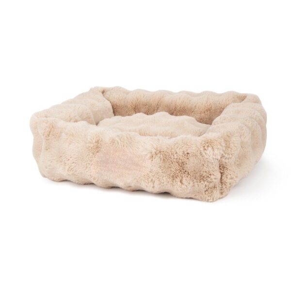 Fluffy Hondenmand Beige