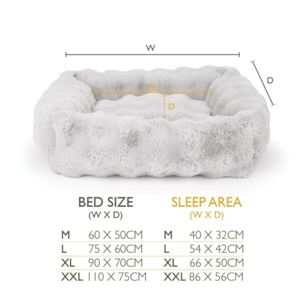 Fluffy Hondenmand Beige