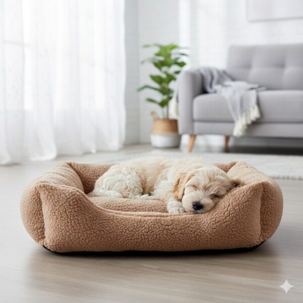 Fluffy Hondenmand Mokka