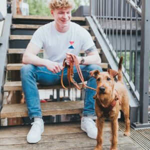 Leren Hondentuig Cognac