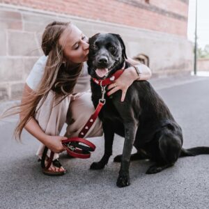 Leren Hondenriem Liefde