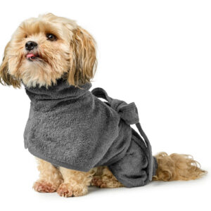 Hondenbadjas Katoen Grijs
