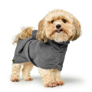 Hondenbadjas Katoen Grijs