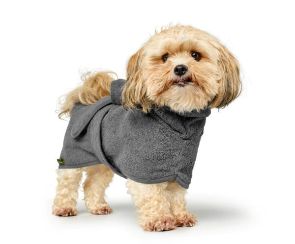 Hondenbadjas Katoen Grijs