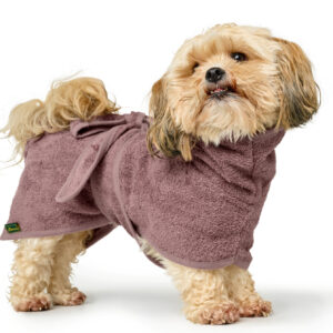 Hondenbadjas Katoen Oudroze