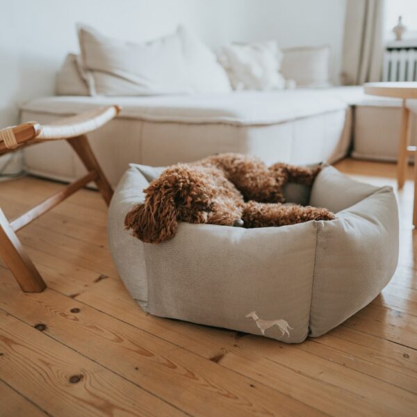Orthopedische Hondenmand 6-hoekig Taupe