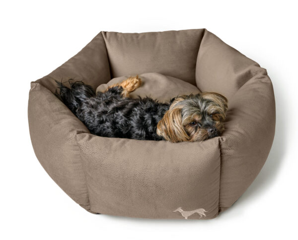 Orthopedische Hondenmand 6-hoekig Taupe