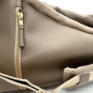 Hondentas Leer Beige