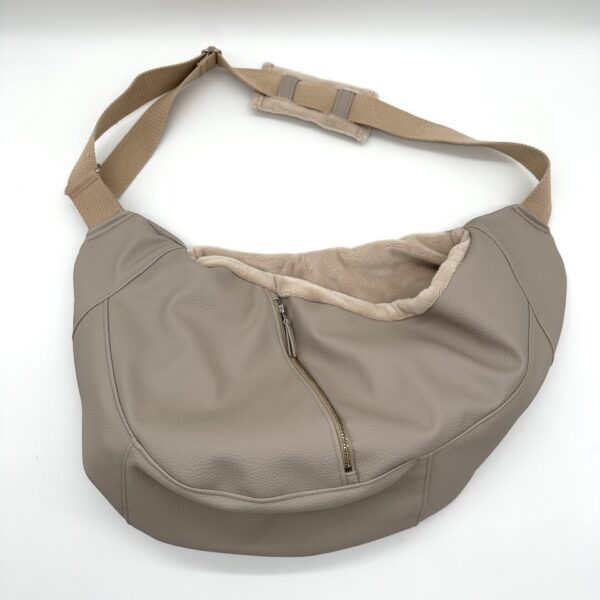 Hondentas Leer Beige