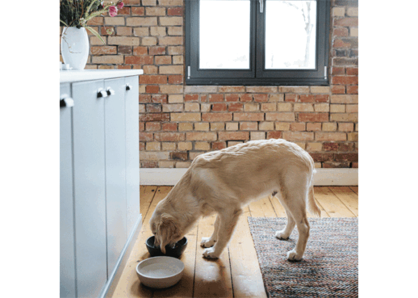 Voerbak BAMBOO Donkergrijs