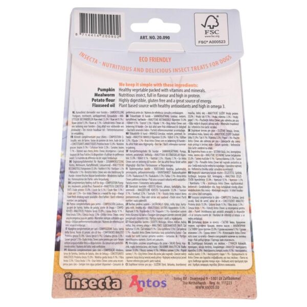 Hondensnoepjes Insecta - Meelworm & Pompoen