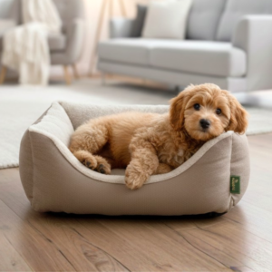 orthopedische hondenmand beige